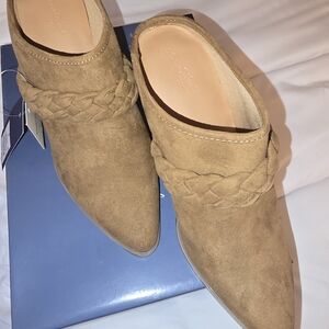 Universal Thread Braided Suede Pointed-Toe Mule - Brown